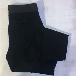 Black Stretch-Waist Work Pant